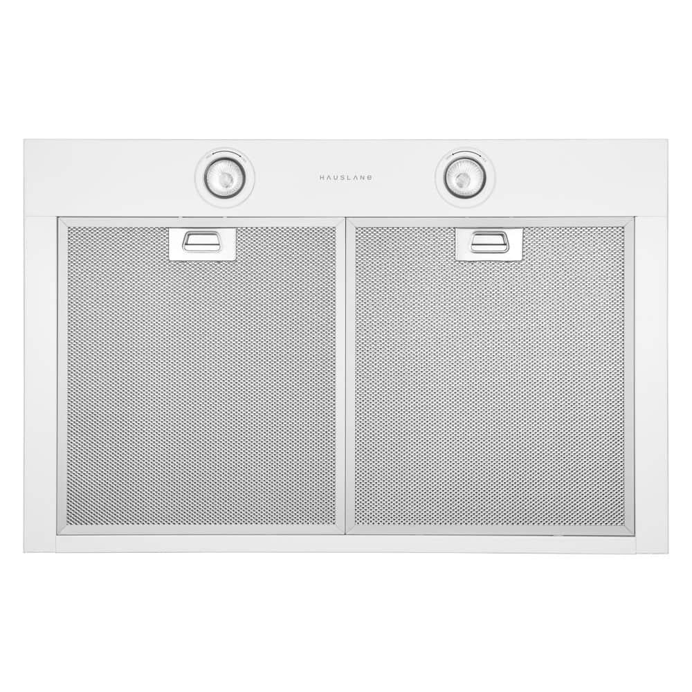 Hauslane Hauslane Wall Mount Range Hood 30 Inch | Wall Chimney | 6” Duct/Ductless Convertible, Strong Suction, Six-layer Aluminum Filters, Changeable LED Lamps, Stove Kitchen Vent Hood WM-530WHT-30B