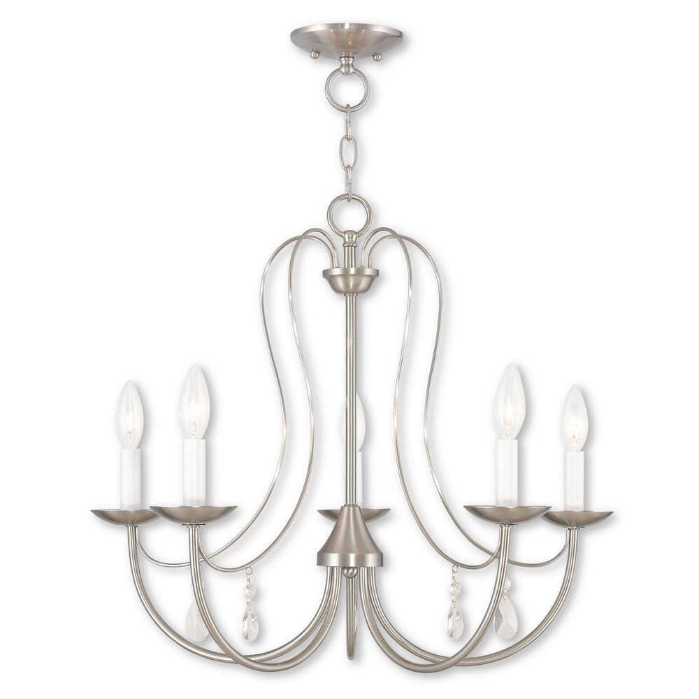 Livex Lighting Mirabella 5 - Light Chandelier in  Brushed Nickel
