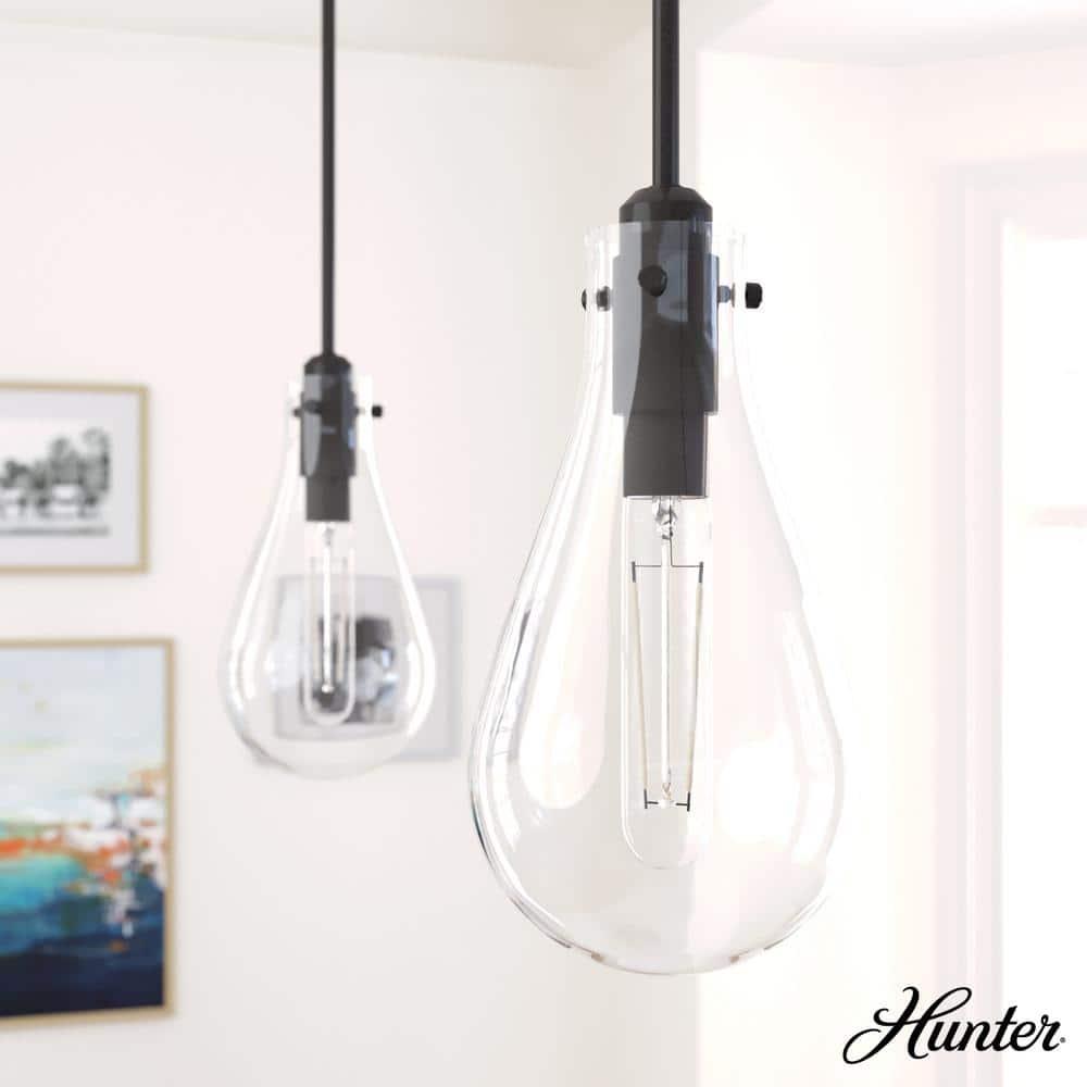 Hunter Fan Lundin 1 - Light Single Tear Drop Pendant