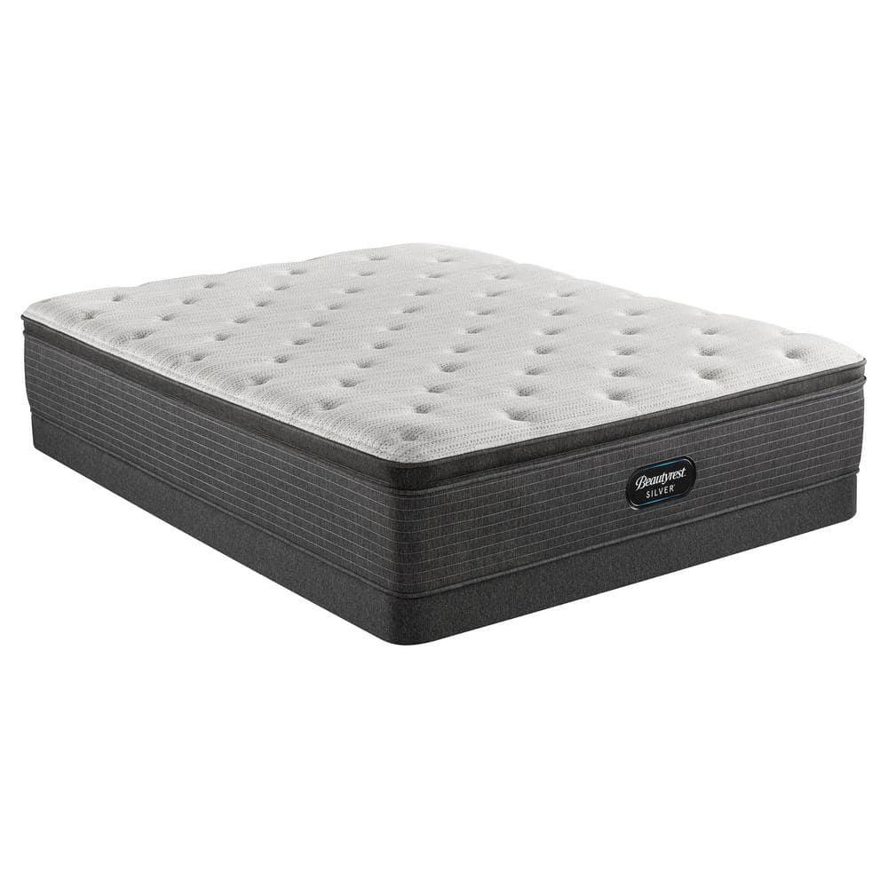 Beautyrest Silver BRS900 Plush Pillow Top 15.25" Innerspring Mattress and Box Spring Set
