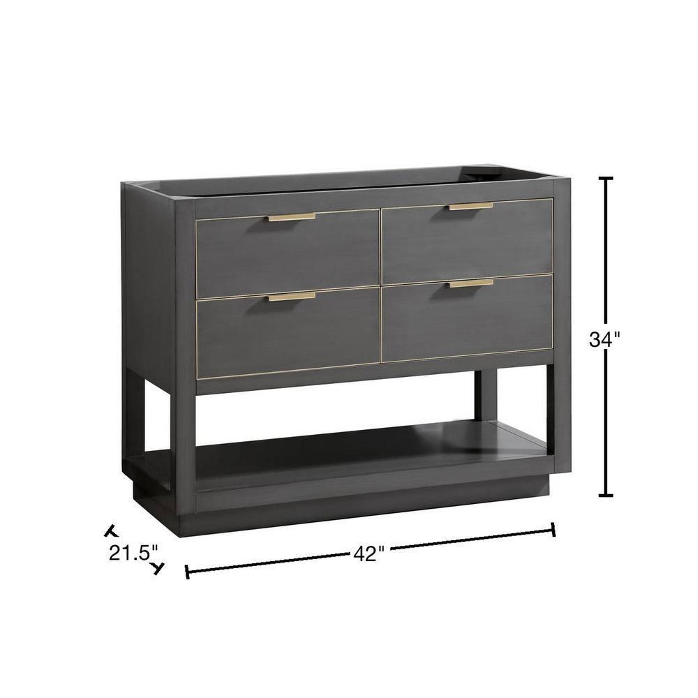 Avanity Allie-V42 Allie 42" Single Free Standing Wood Vanity Cabinet Only - Gold