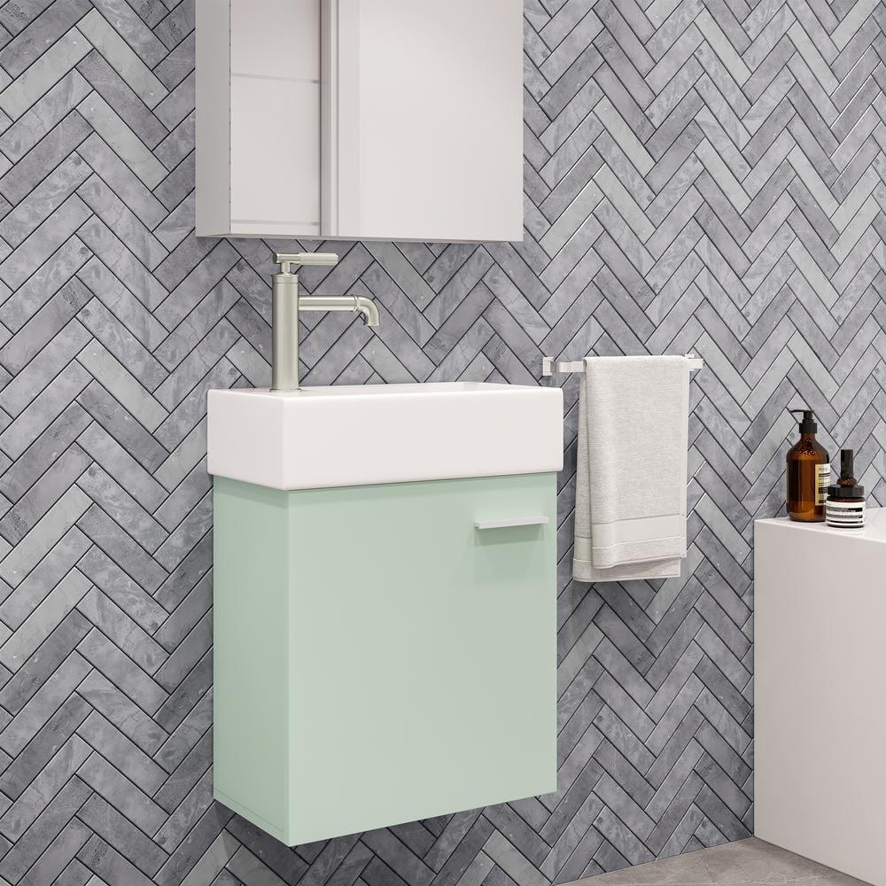 Colmer 18" Wall-Mounted Bathroom Vanity