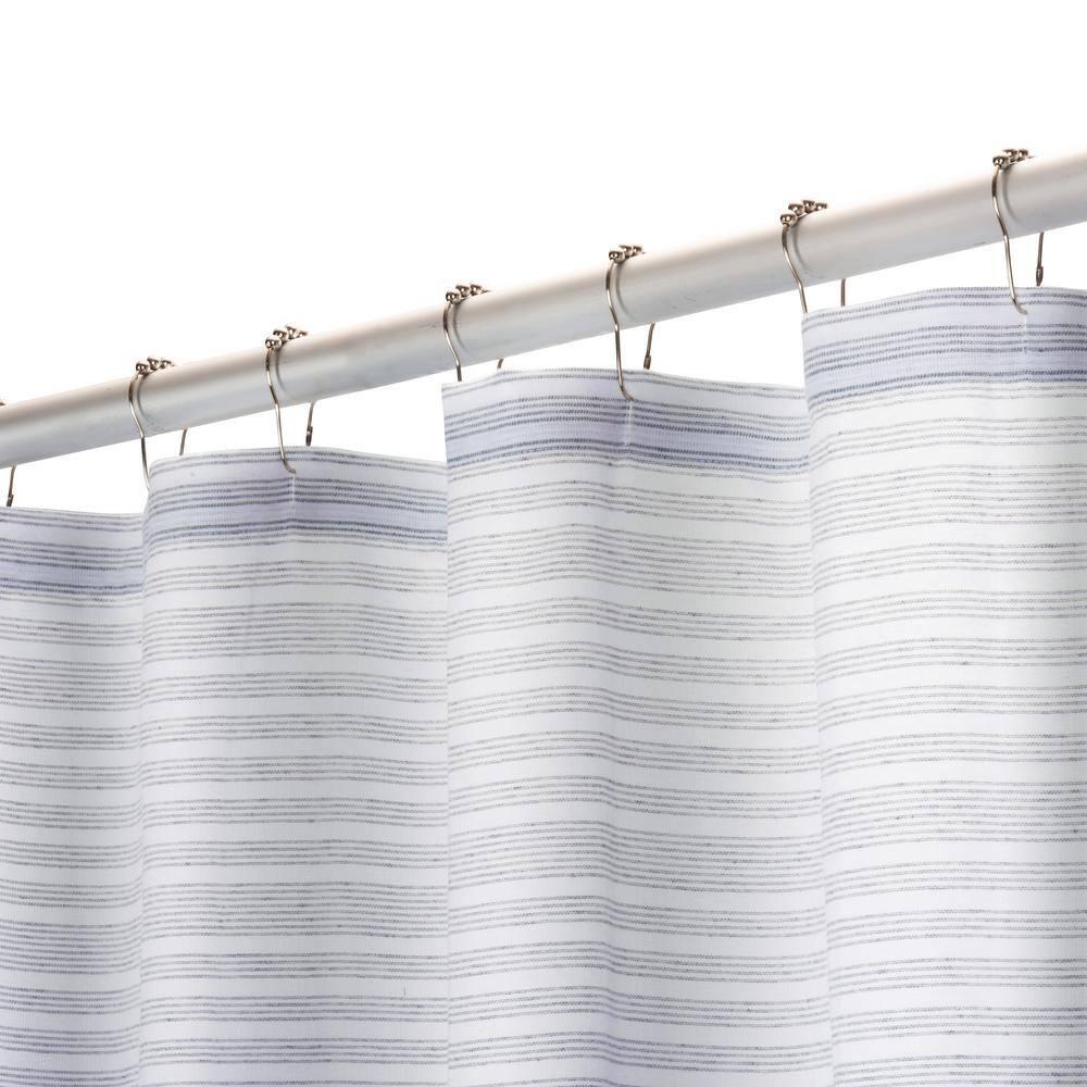 French Connection French Connection Striped 13 Piece Shower Curtain Set + Hooks