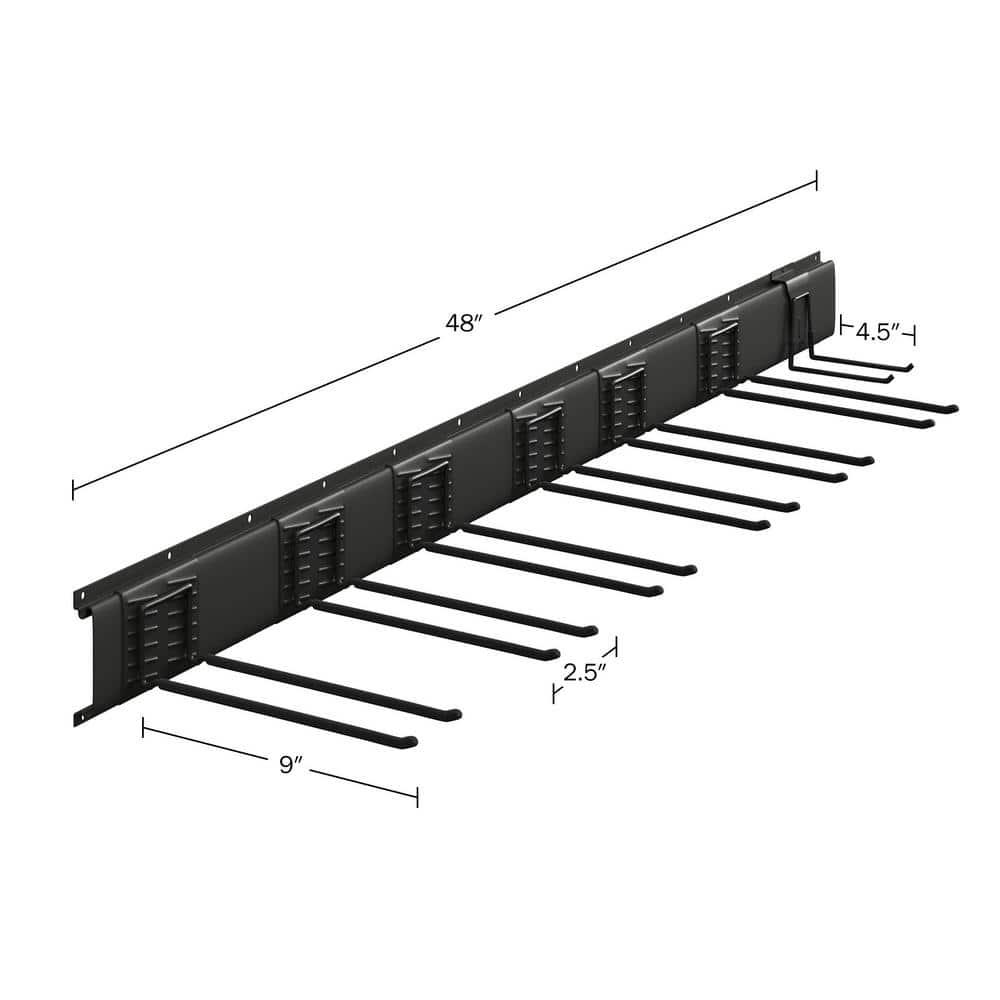 Garage Shelving Wall Organizer for Sports Equipment or Yard Tools - Ski or Snowboard Wall Mount - Storage Rack with 265lbs Capacity by Rad Sportz