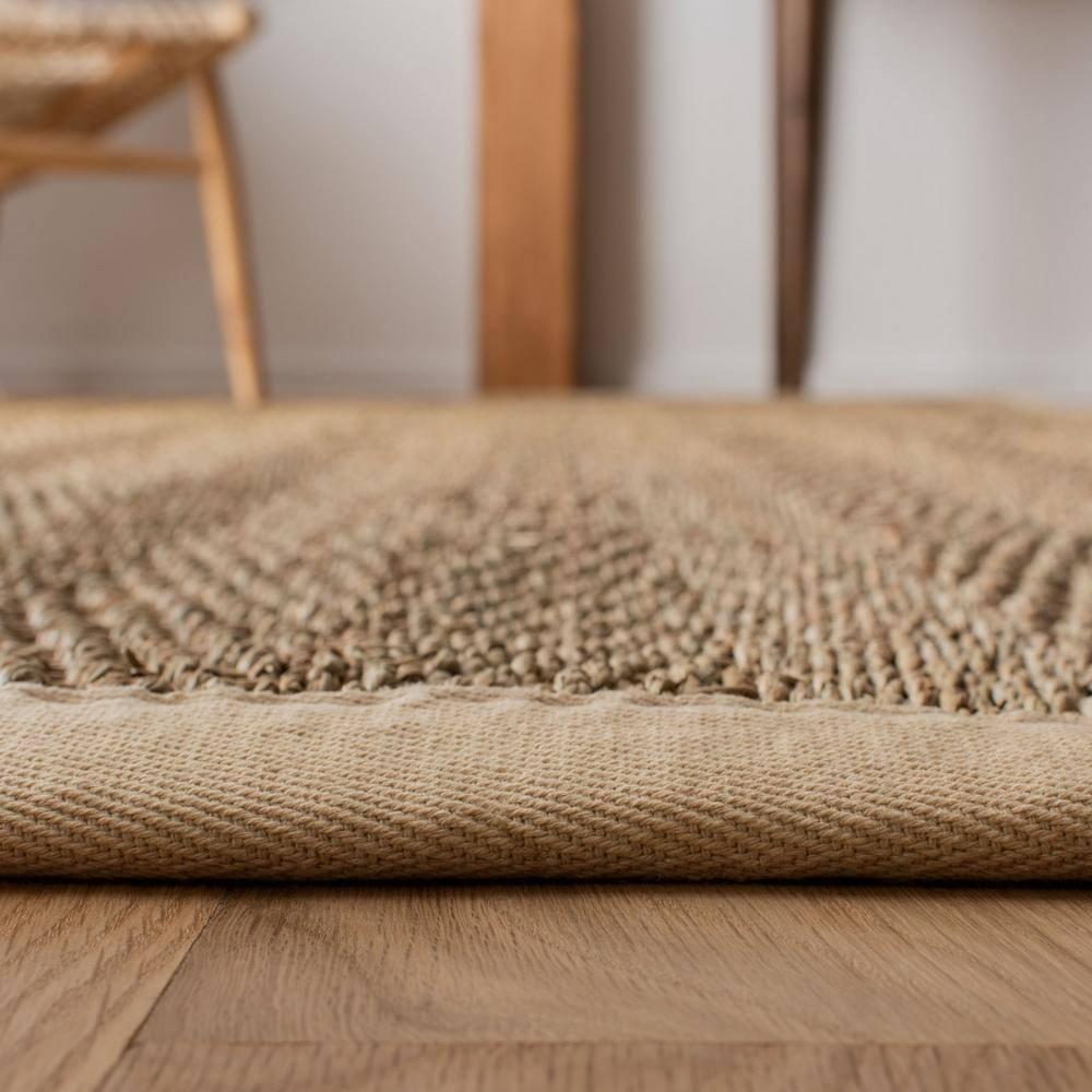 Deschamps Natural Fiber Seagrass Solid Color Rug