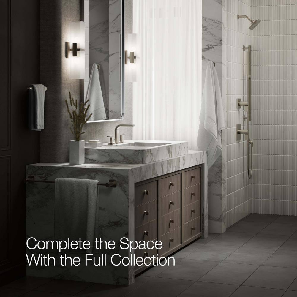 Kohler ® Parallel ® Widespread Nickel Bathroom Sink Faucet and Handles