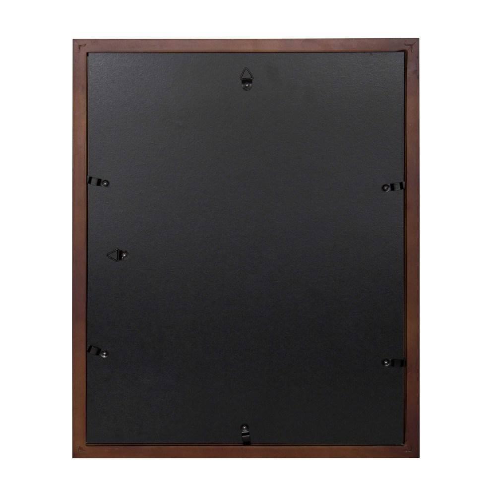 DesignOvation Gallery Rectangle Wood Wall Frame, 11x14 matted to 8x10, Walnut Brown