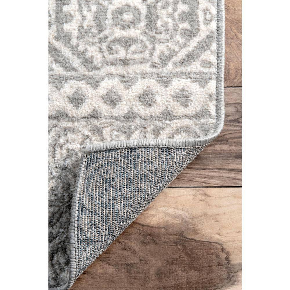 Nuloom Jeanette Geometric 2x3 Accent Indoor Area Rug for Living Room Bedroom Dining Room Entryway Kitchen, Grey/Ivory