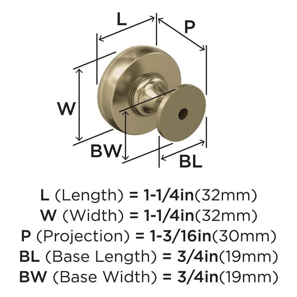 Winsome 1 1/4" Diameter Round Knob
