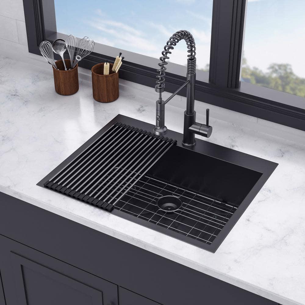 28'' L Drop-In Single Bowl Stainless Steel Kitchen Sink