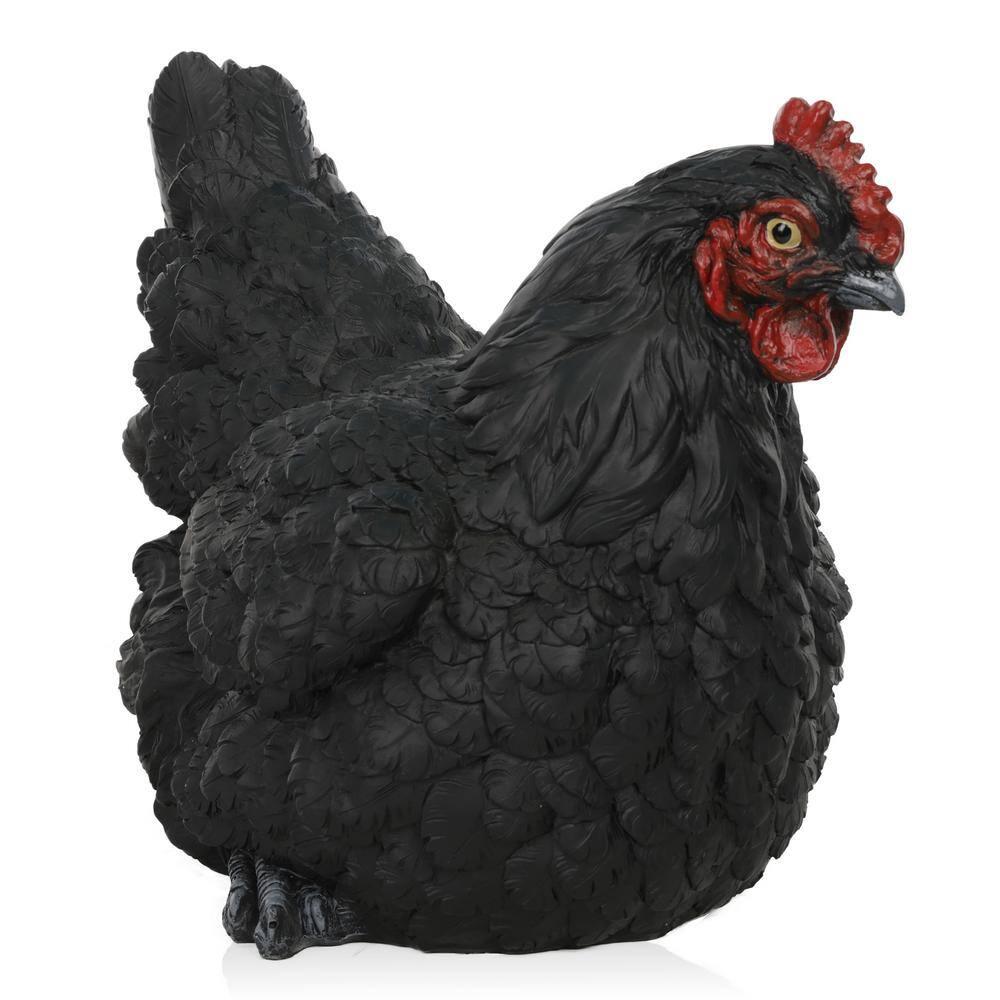 Alpine 8"H Indoor/Outdoor Resting Hen Garden Statue