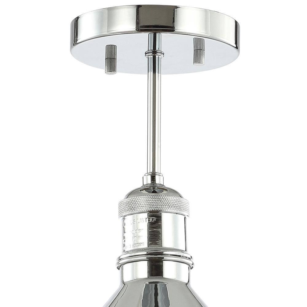 JONATHAN Y JYL9511A Nick 11" Metal LED Semi-Flush Mount, 2700K, Farmhouse, Transitional, Traditional, Rustic, Industrial, Coastal, Office, Living Room, Hallway, Foyer, Oil Rubbed Bronze/Brass Gold