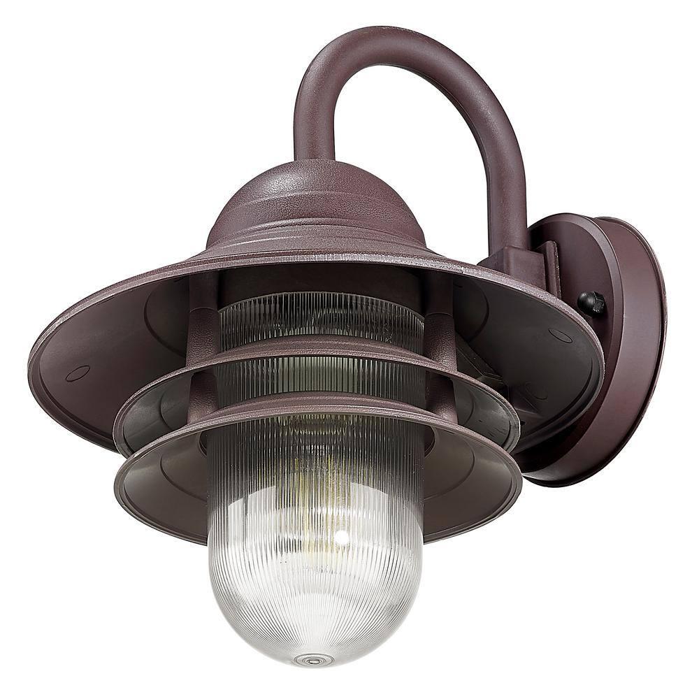 Acclaim 82ABZ Mariner Collection 1-Light Wall Mount Outdoor Light Fixture, Architectural Bronze