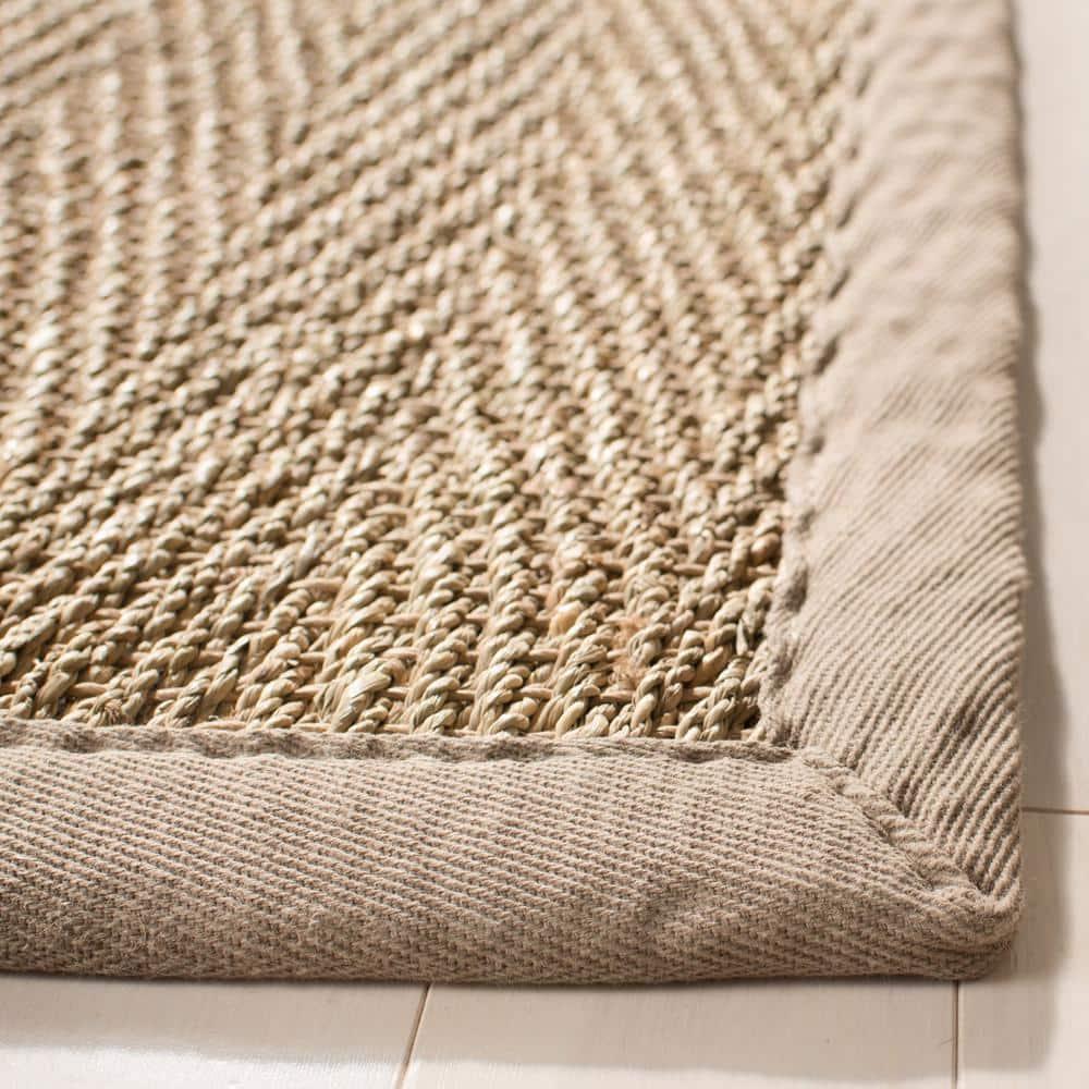 Natural Fiber NF115 Power Loomed Indoor Area Rug - Natural/Grey - 4'x6' - Safavieh.