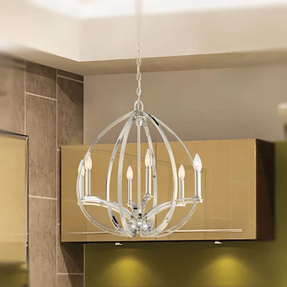 Minka Lavery Tilbury 6 - Light Dimmable Globe Chandelier