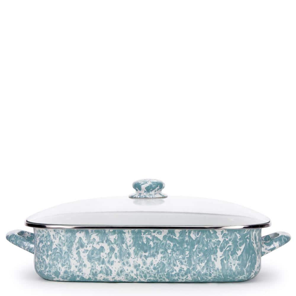 Golden Rabbit Grey Swirl Roasting Pan