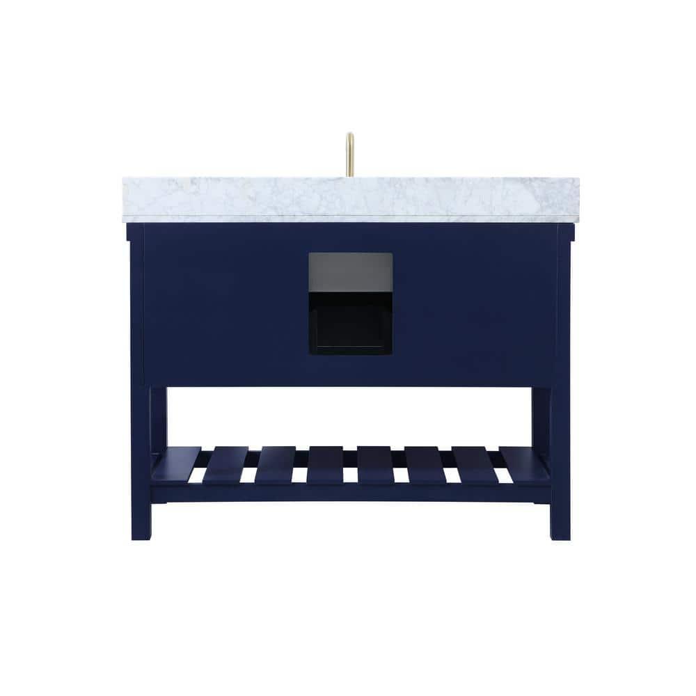 Pelaghia 48'' Single Bathroom Vanity with Marble Top