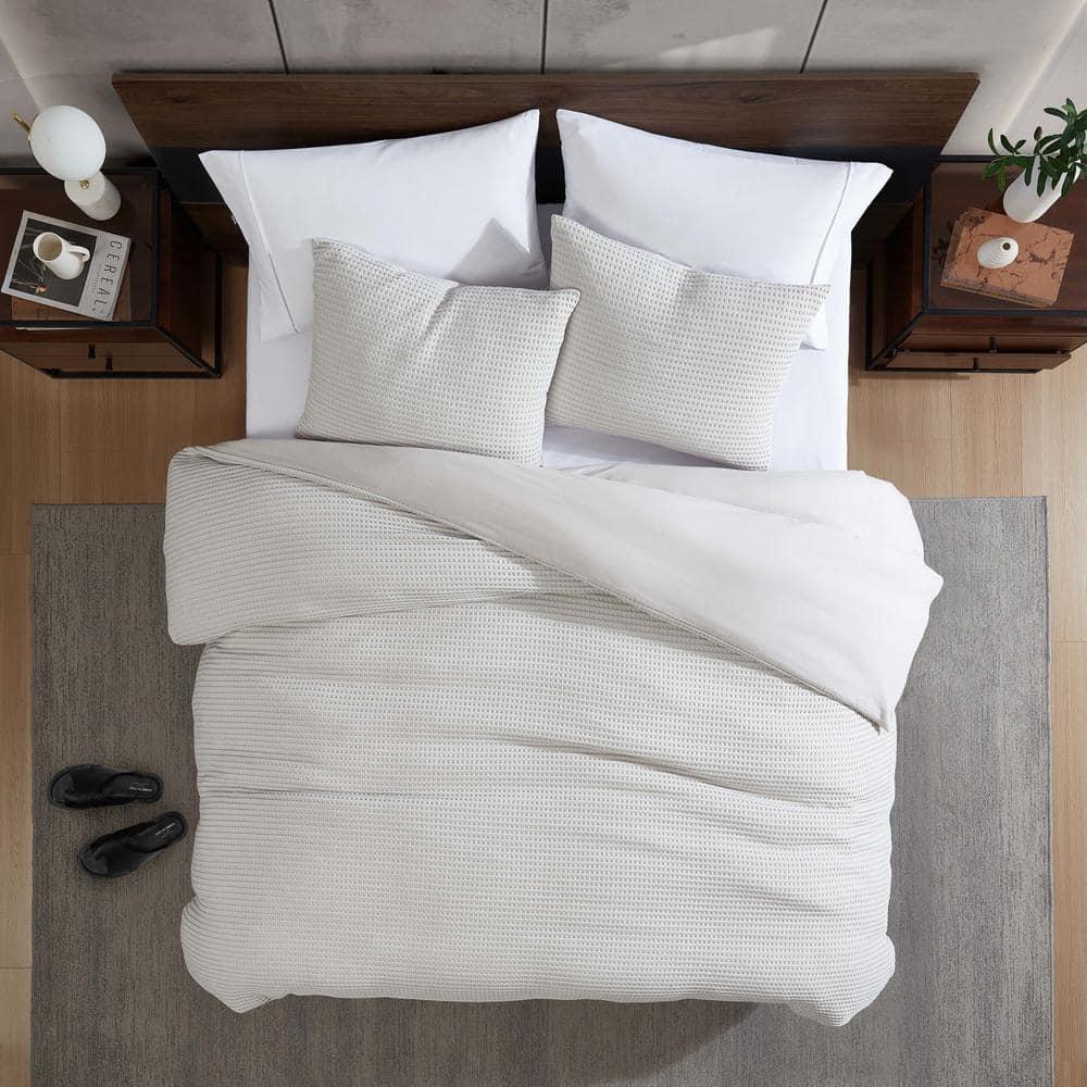 Kenneth Cole Kenneth Cole Solid Waffle Reversible Comforter Set