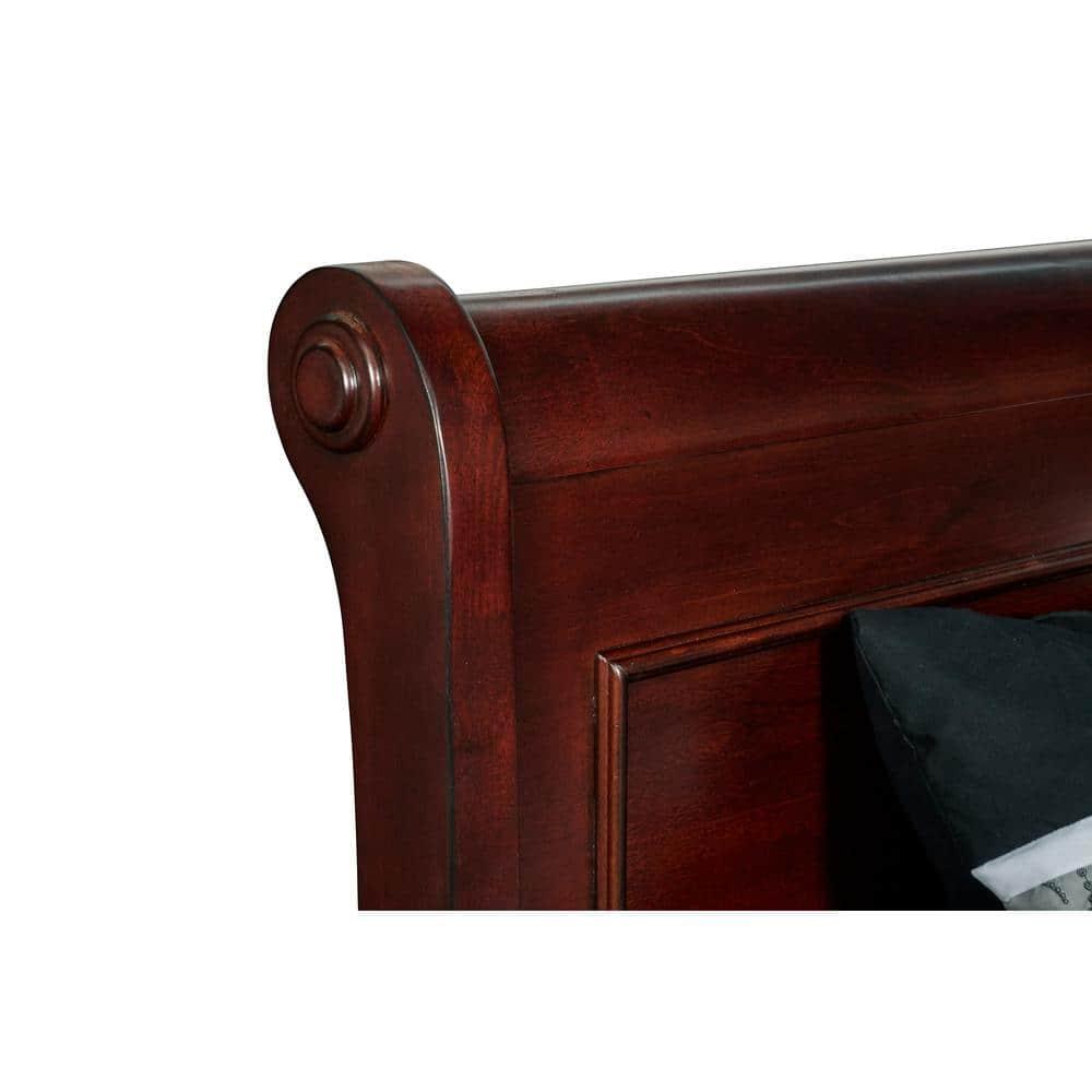 New Classic Furniture Versailles King Wood Standard Beds, Cherry