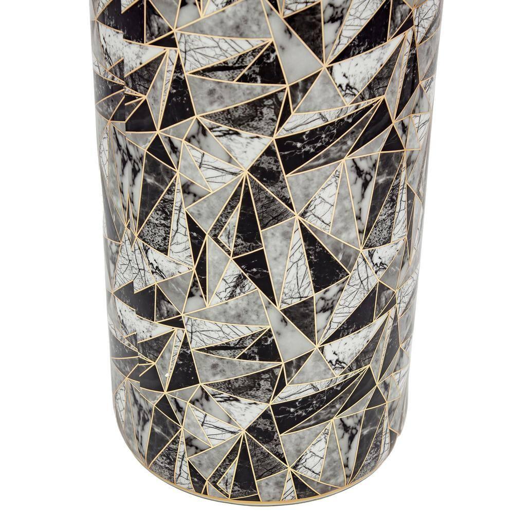 24" Marble & Gold Design Umbrella Stand