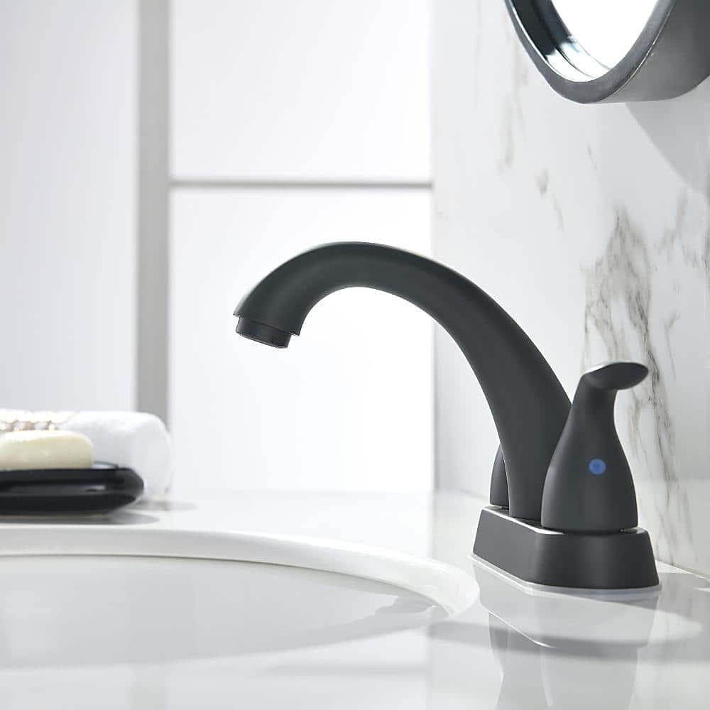 1.2 Flow Centerset Bathroom Sink Faucet with Drain
