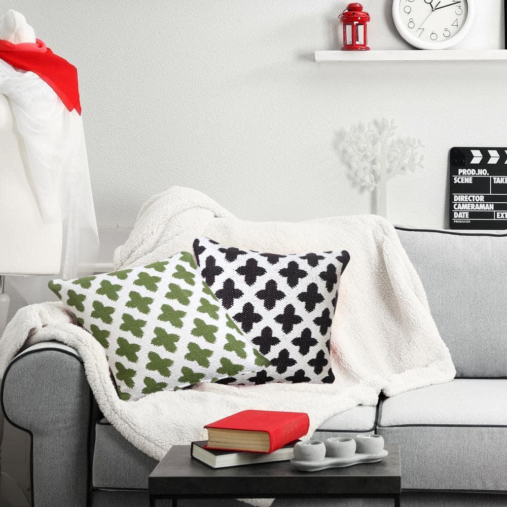 Rajani Home Motiff Geometric Cotton Pillow Cover