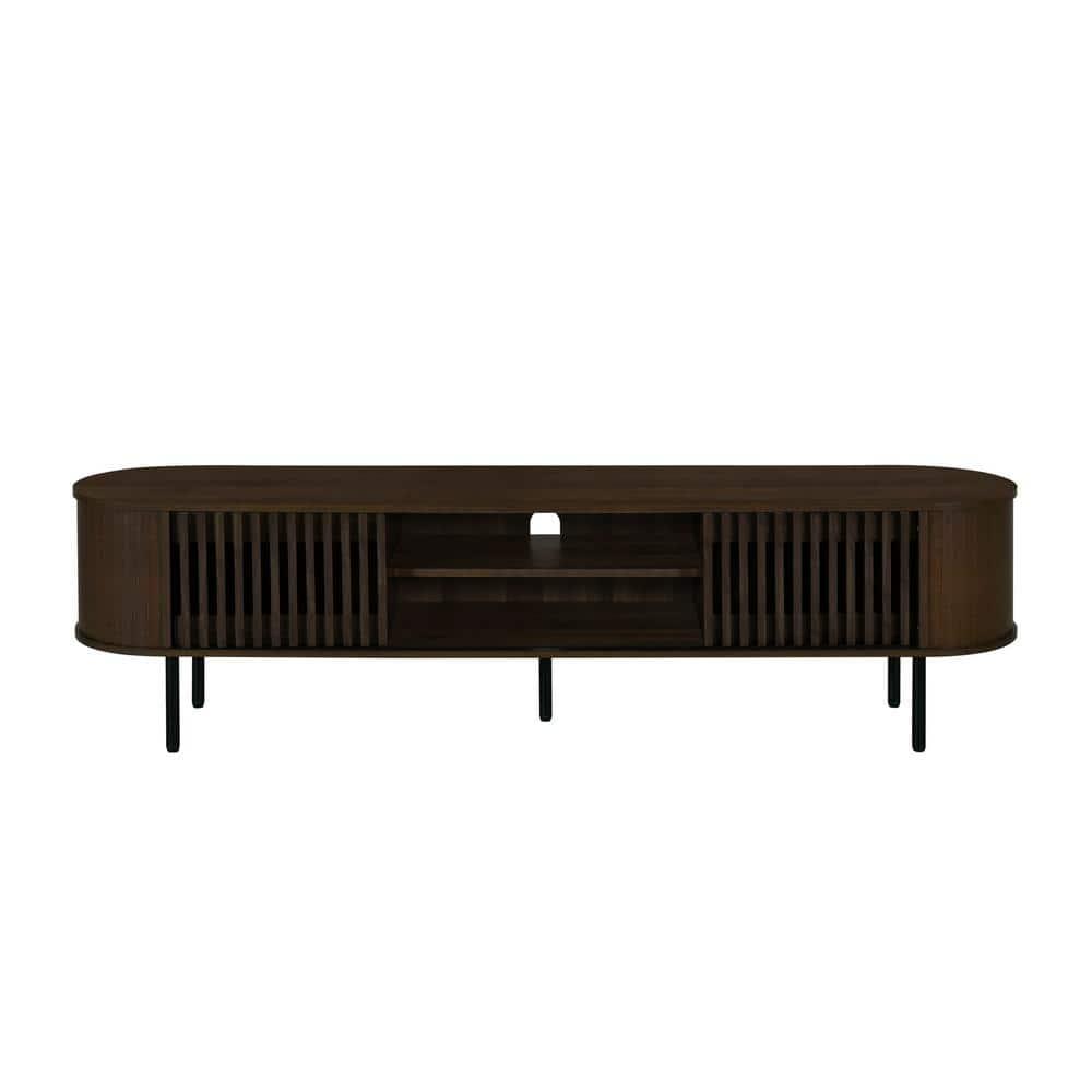 New Classic Furniture, Brax Walnut TV Stand, Brown