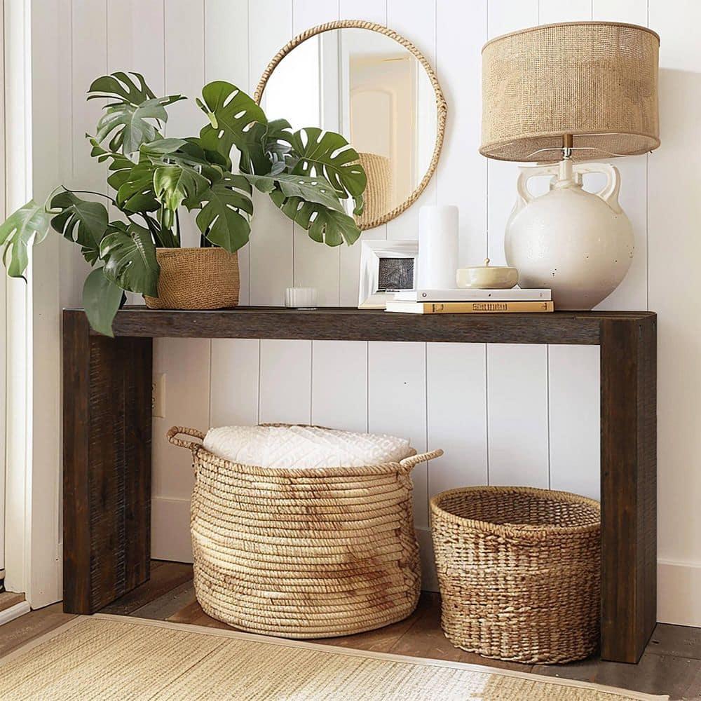 64" Monterey Console Table Espresso Brown - Ink+Ivy: Modern Sofa & Entryway Table