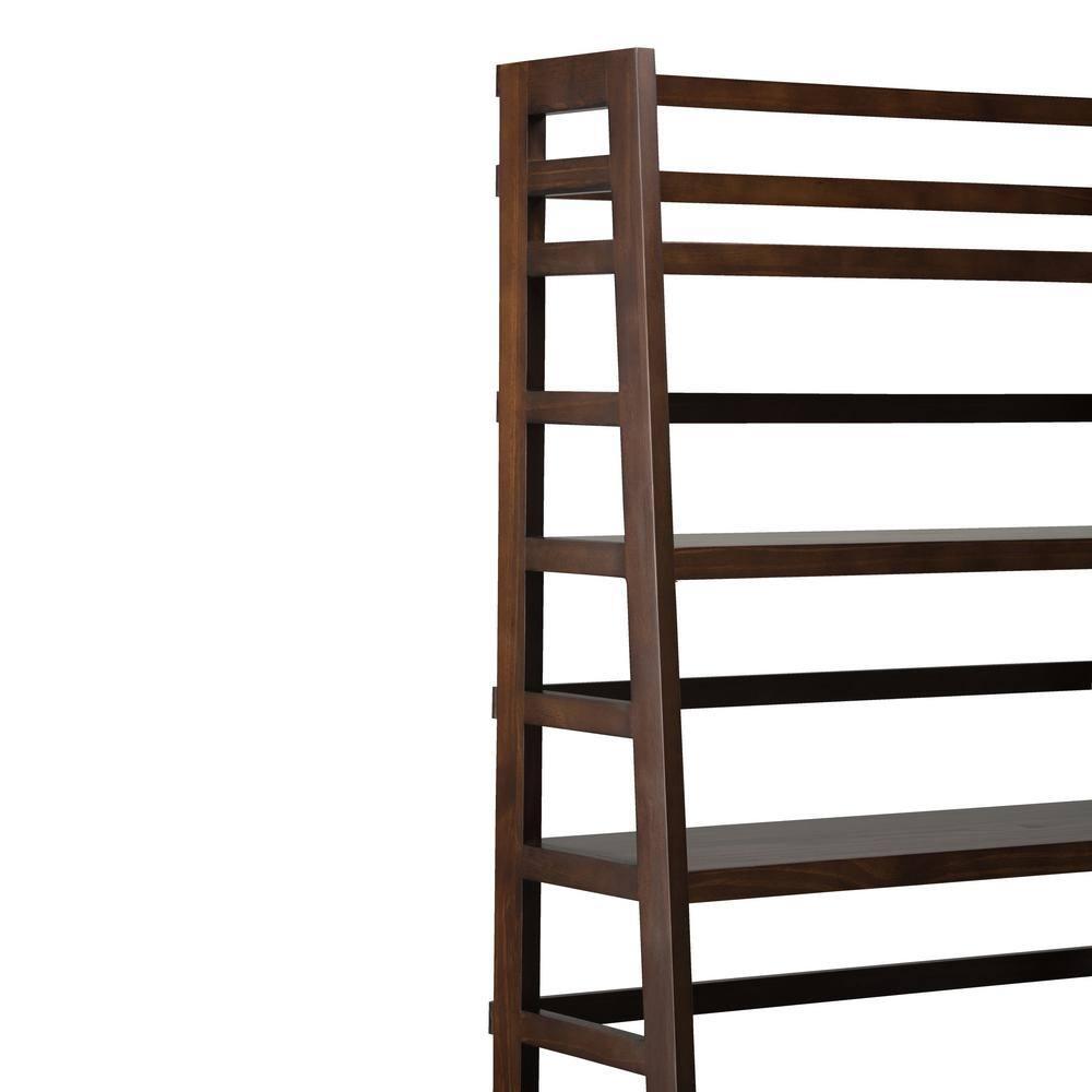 Simplihome Wide Bookcase, Acadian, Walnut
