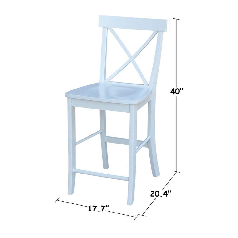 International Concepts X-Back Counter Height Stool - 24" Seat Height