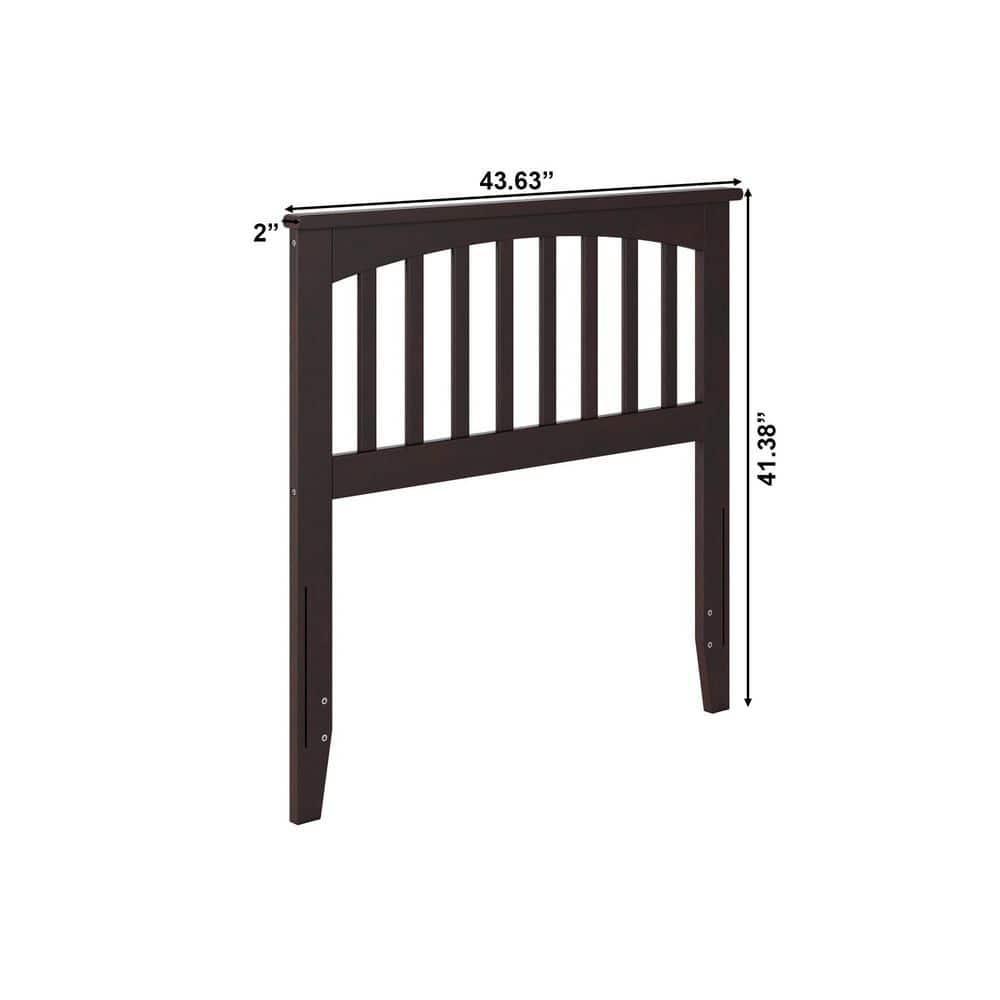 AFI Furnishings Mission Twin Headboard with Turbo Charger in Espresso