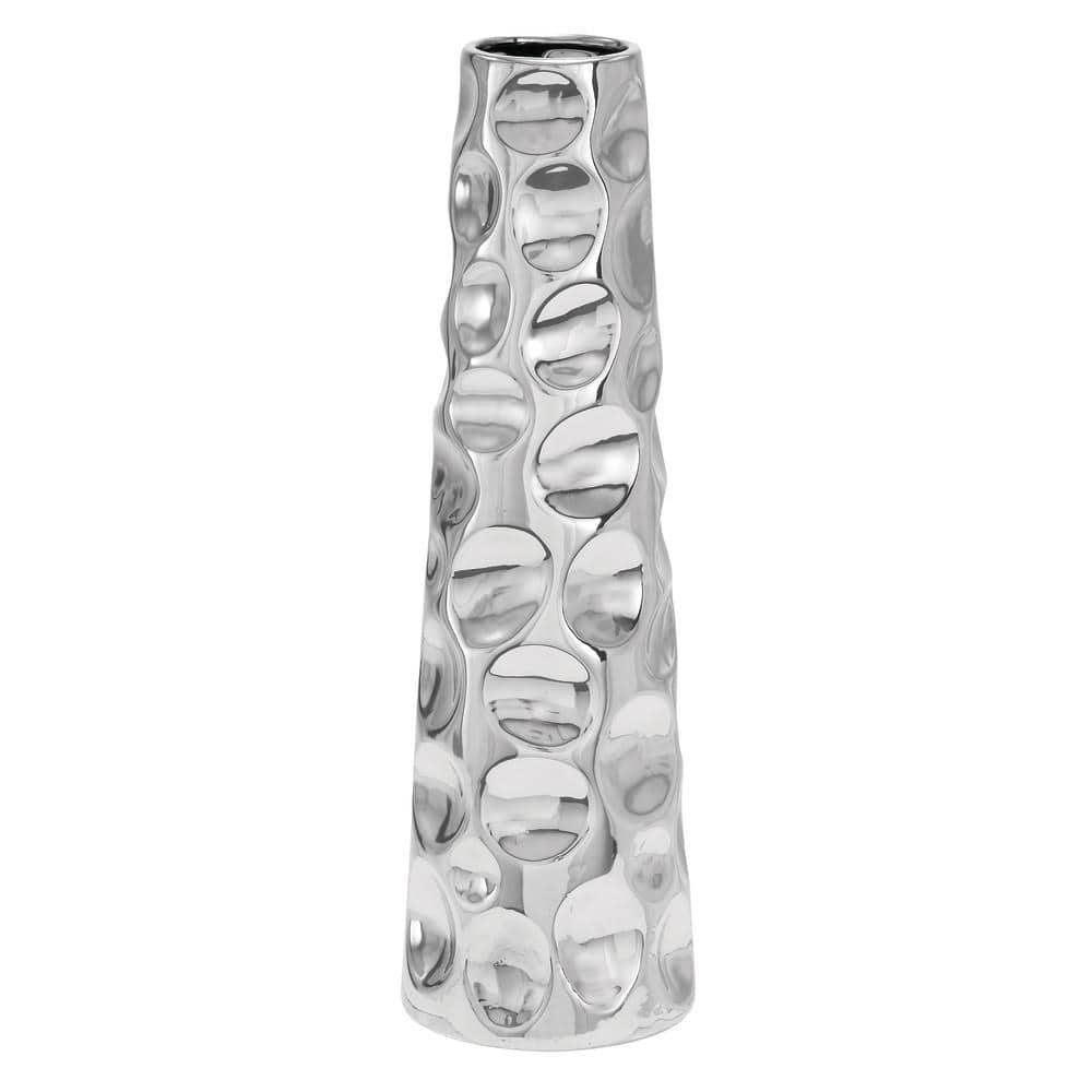 Meltham Ceramic Cone Decorative Vase with Concaved Bubble Texture