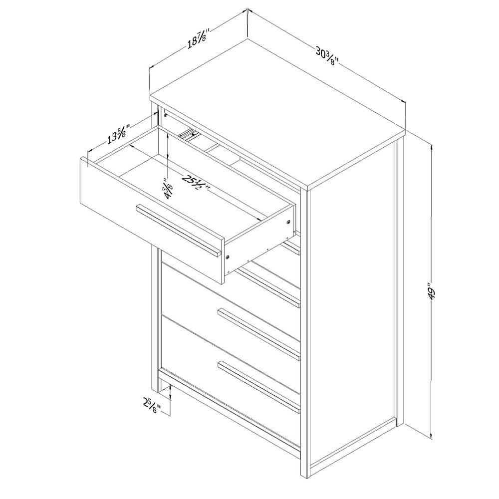 Lensky 30.5'' W 5 - Drawer Dresser