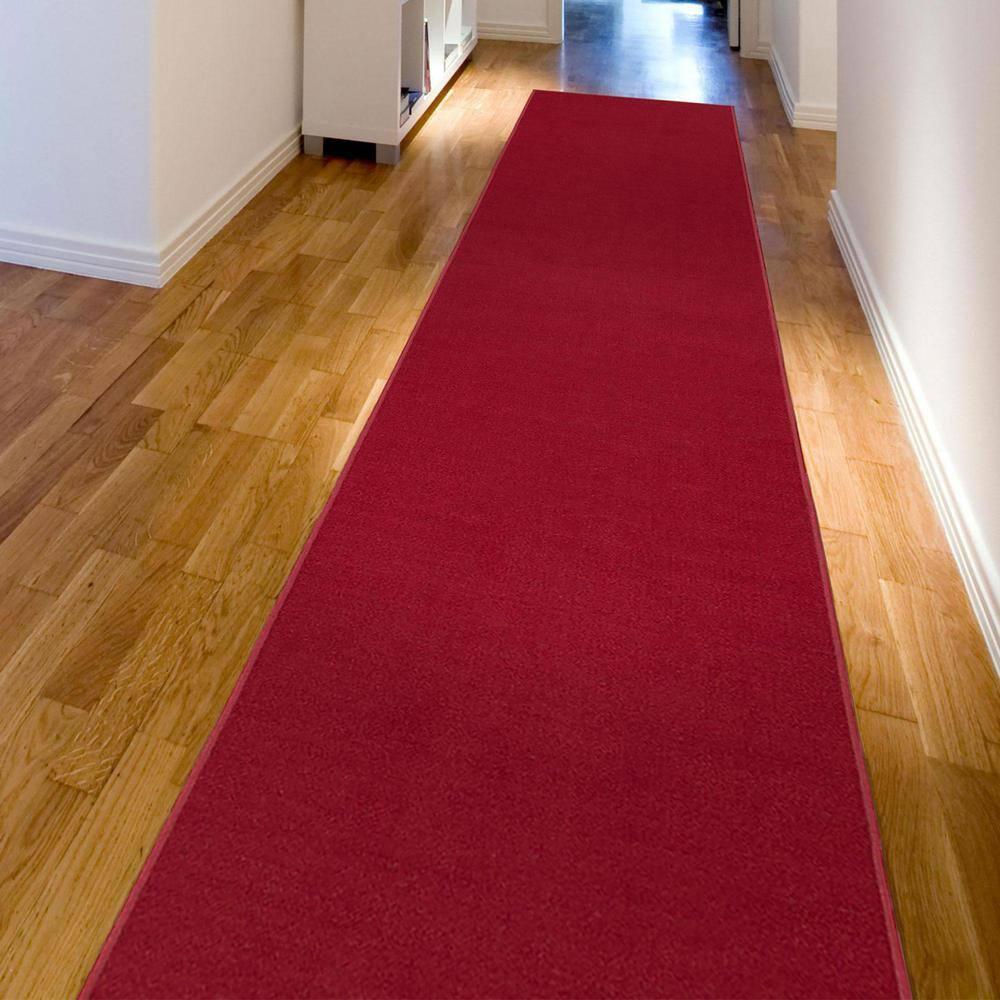 Ottomanson Ottohome Non-Slip Solid Area Rug For Living Room, Hallway Runner, Entryway Rug