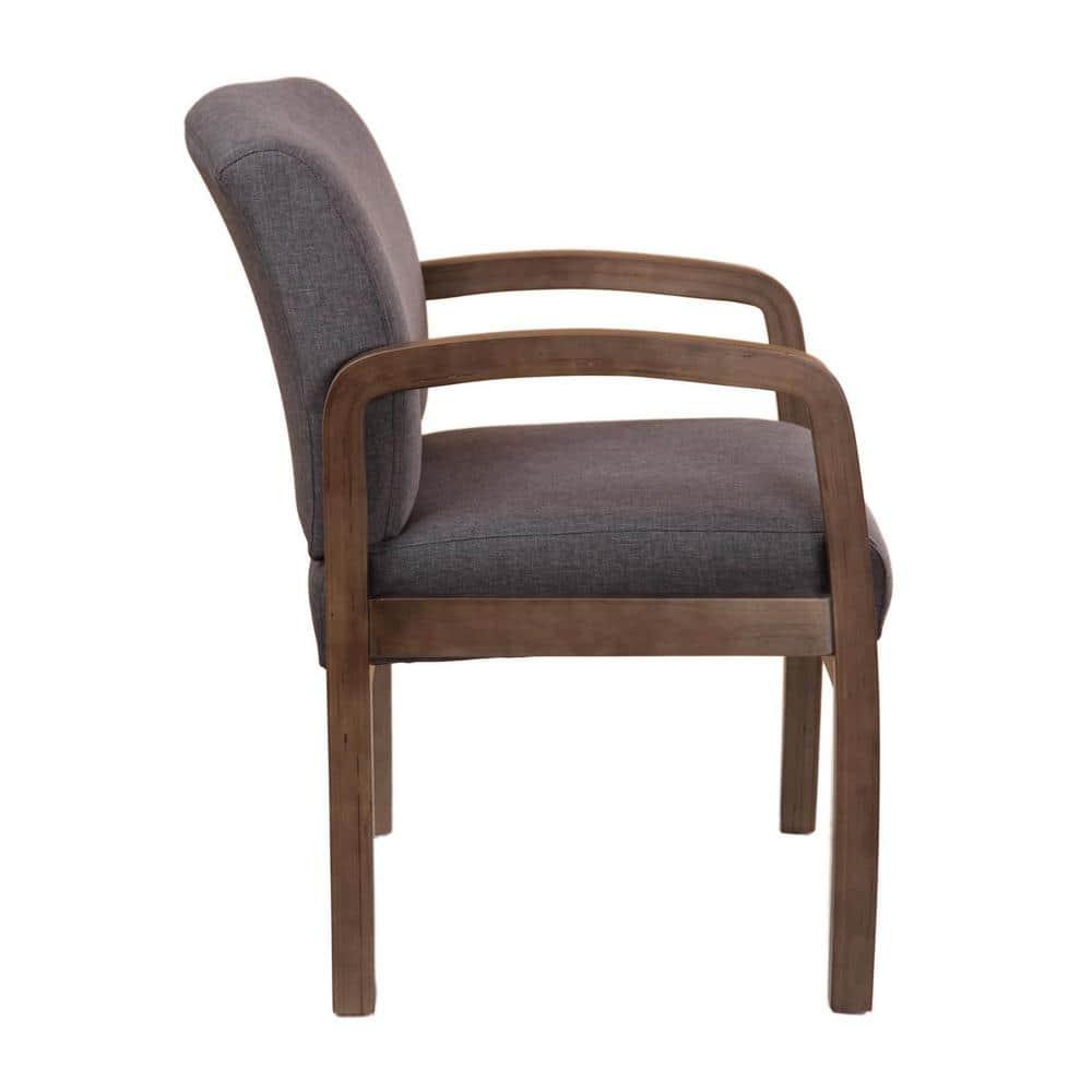 Guest Chair with Arm Gray - Boss Office Products