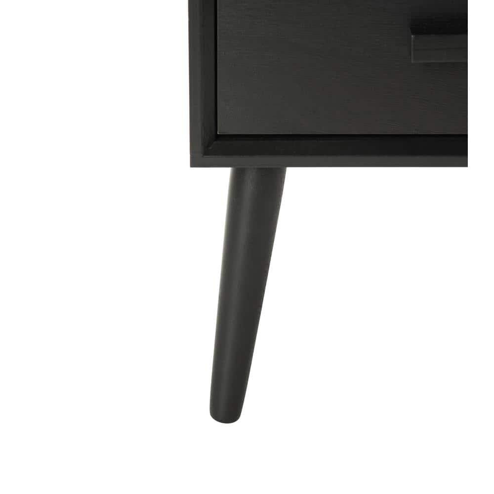Pomona 3 Drawer Accent Table - CHS5700 - Black - Safavieh