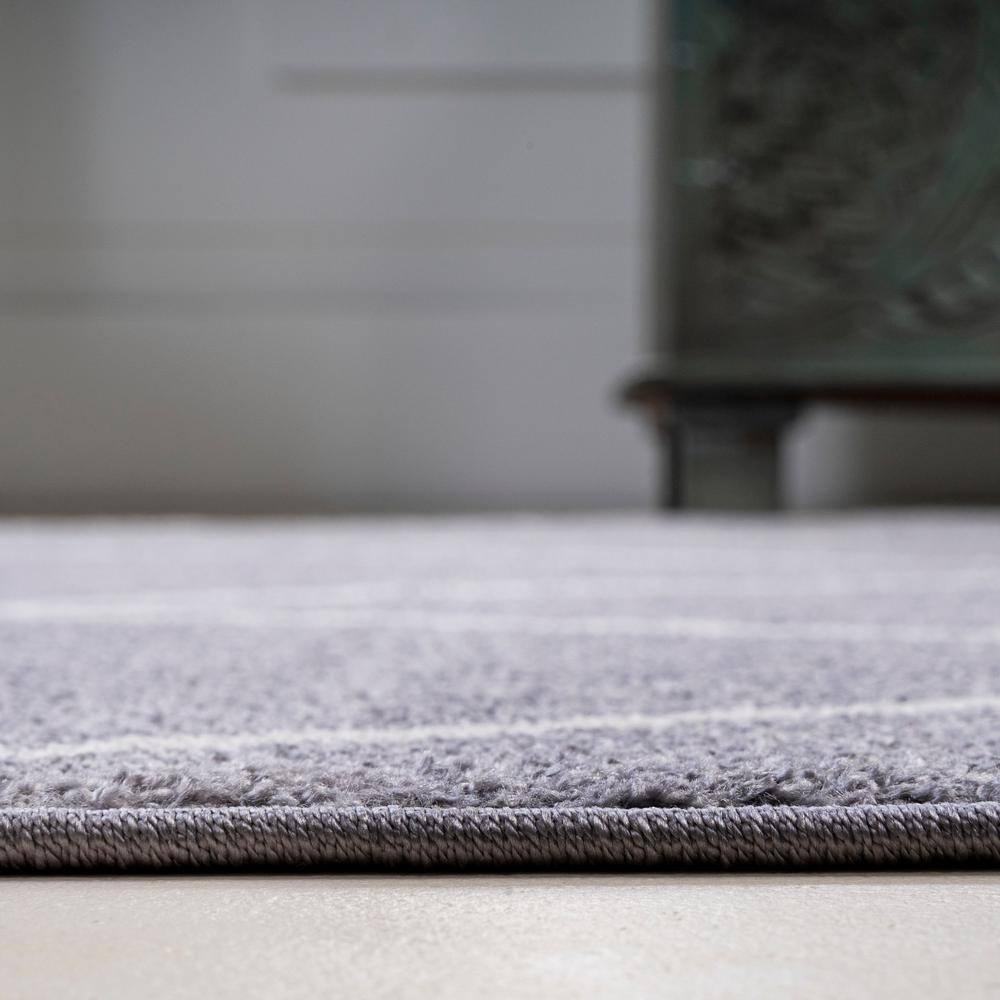 4'x6' Cole Minimalist Diamond Trellis Area Rug, Gray/White - JONATHAN Y