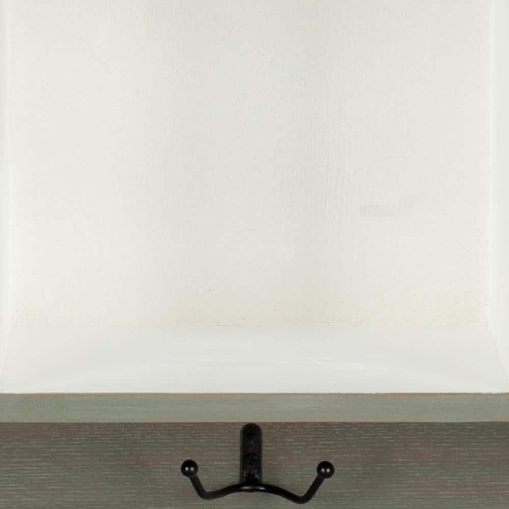 Alice Wall Shelf With Storage Compartments - Ash Grey/White - Safavieh