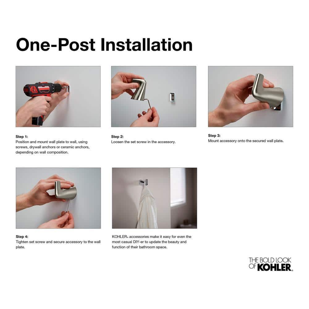 Purist® Pivoting Toilet Paper Holder, Wall-Mount Bathroom Toilet Paper Holder