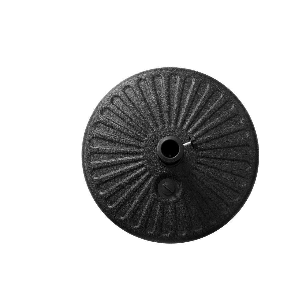 Plastic Patio Umbrella Base in Black