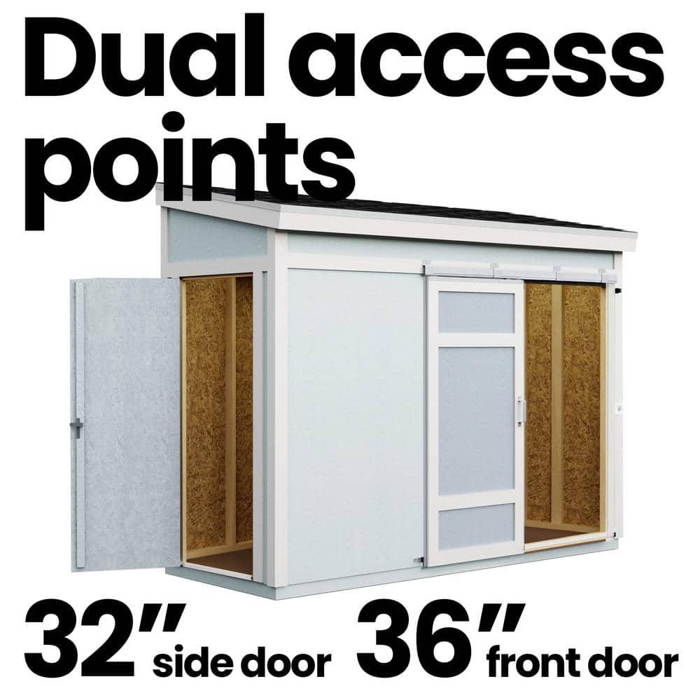 Handy Home Cambria 10 ft. W x 4 ft. D Wood Lean-To Storage Shed
