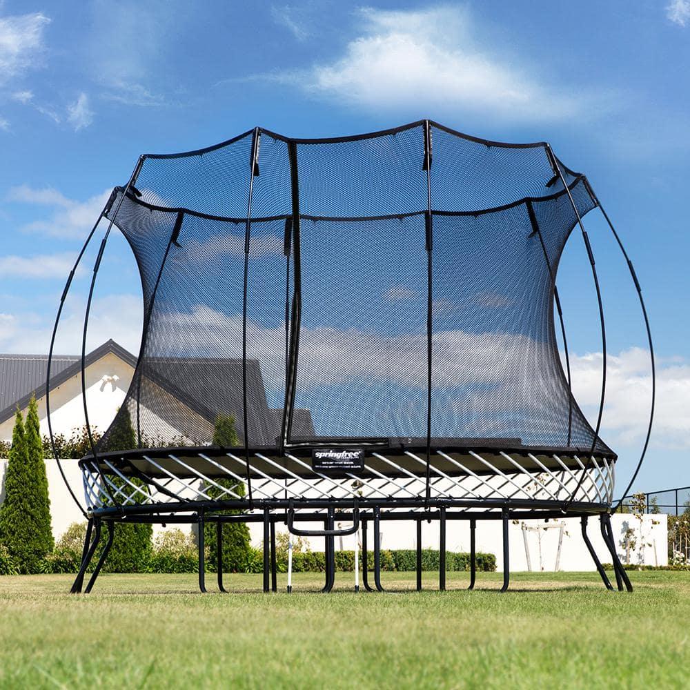 SpringfreeTrampoline Springfree Trampoline Kids Outdoor Large Oval 8 x 13' Trampoline with Enclosure