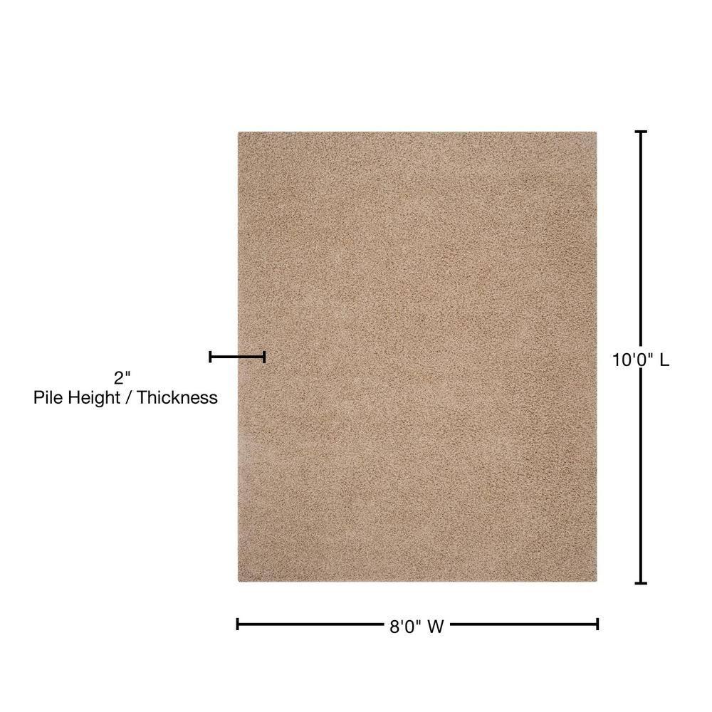 Gracie Oaks Atwell Sga-Athens Shag Performance Solid Color Rug