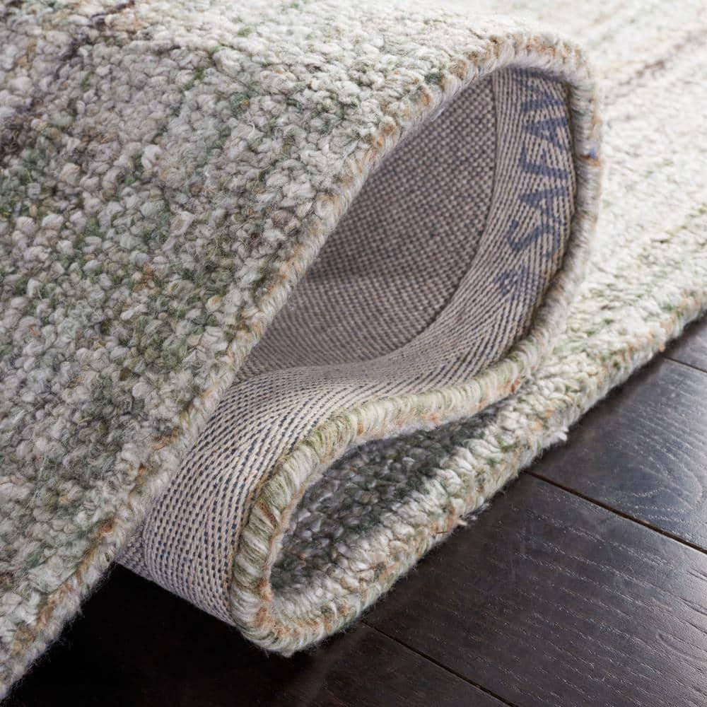 Abstract ABT143 Handmade Indoor Area Rug - Green/Sage - 6'x9' - Safavieh