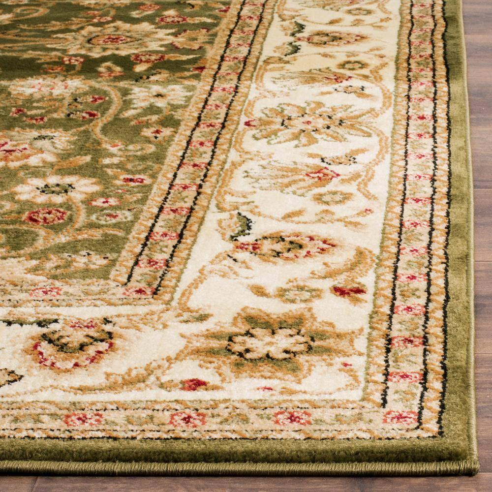 Lyndhurst LNH212 Power Loomed Area Rug - Sage/Ivory - 6'x6' - Safavieh