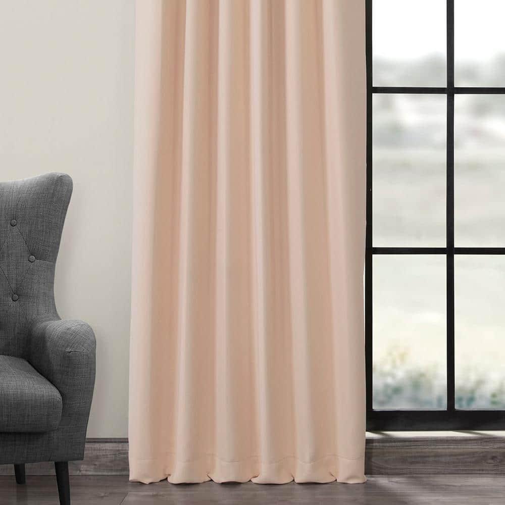 Bellini Peach Blackout Room Darkening Curtain (1 Panel), Bellini Peach, 50W X 120L