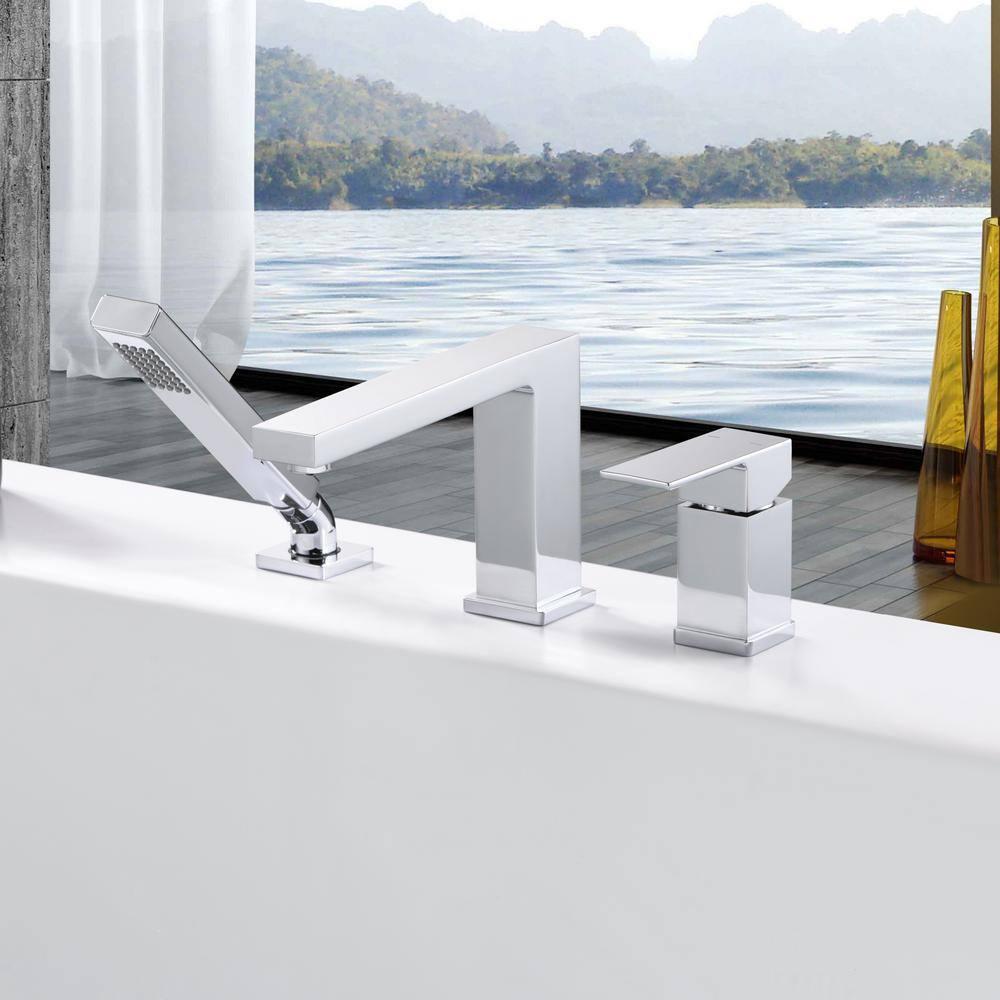 Rift 1 Handle Bathroom Roman Tub Faucet
