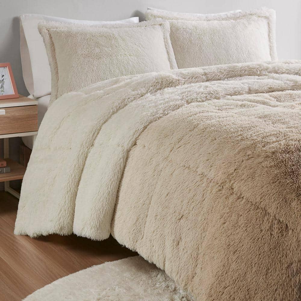 Intelligent Design Malea Shaggy Faux Fur Comforter Mini Set