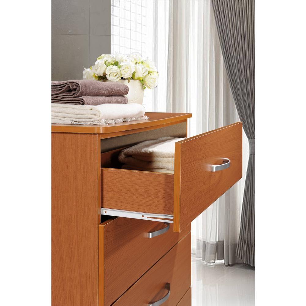 Hodedah 5-Drawer Chest in Cherry