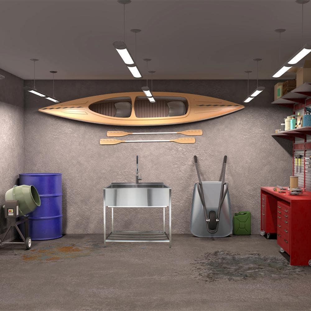 TFH-3622-SS 36'' L x 22'' W Free Standing Laundry Sink with Faucet